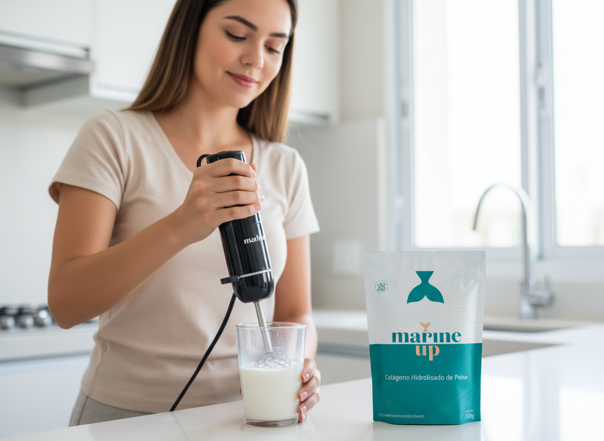 marine up mulher preparando embalagem